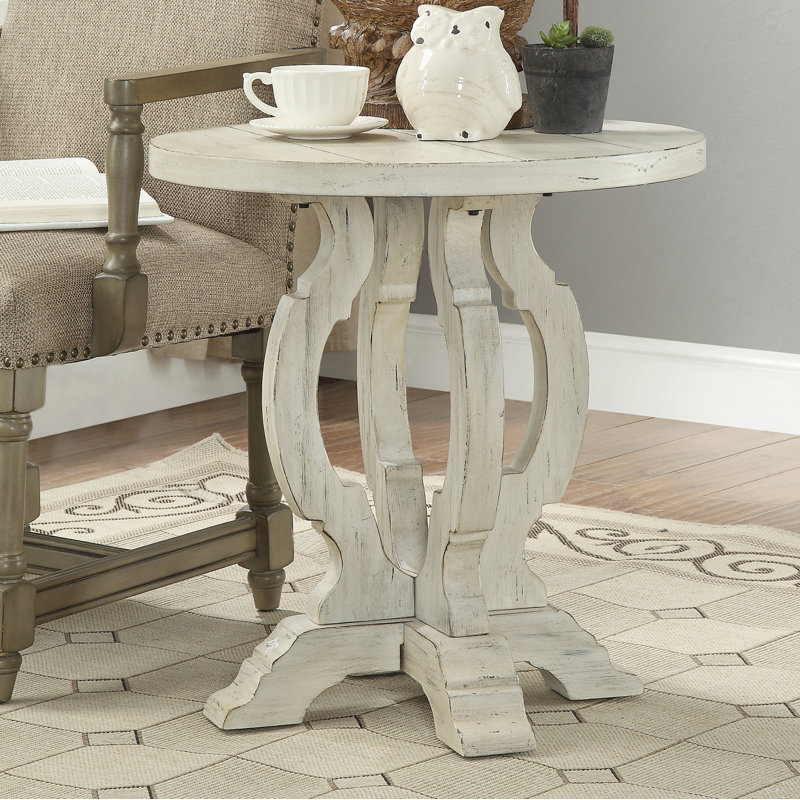 Francesca Pedestal End Table & Reviews Birch Lane